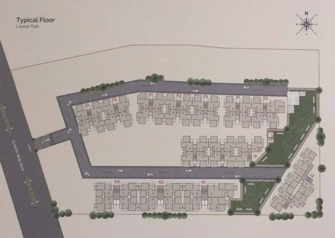  akshar heights ii E1 Cluster Plan typical