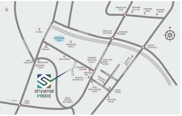 Location Plan shyamal-pride-villa Location Plan