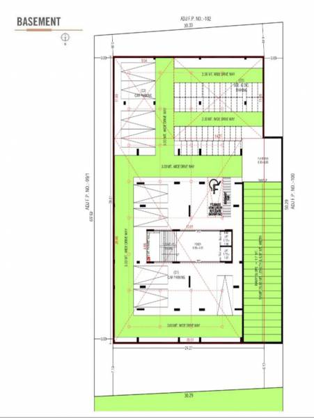  riverside-46 Tower A Cluster Plan for Basement Floor