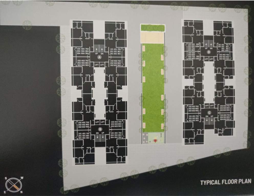  shine Tower A, B, C And D Cluster Plan for Typical Floor
