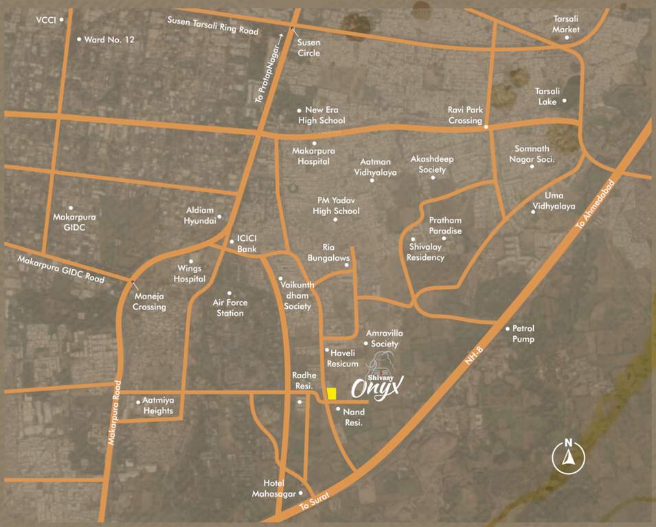  shivaay onyx Location Plan