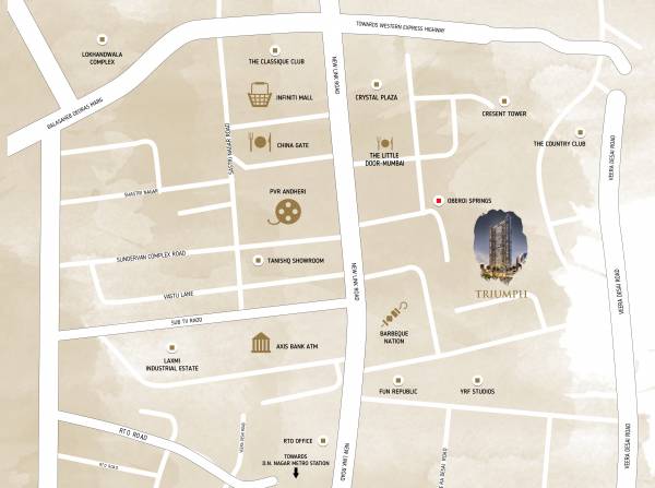  triumph Location Plan