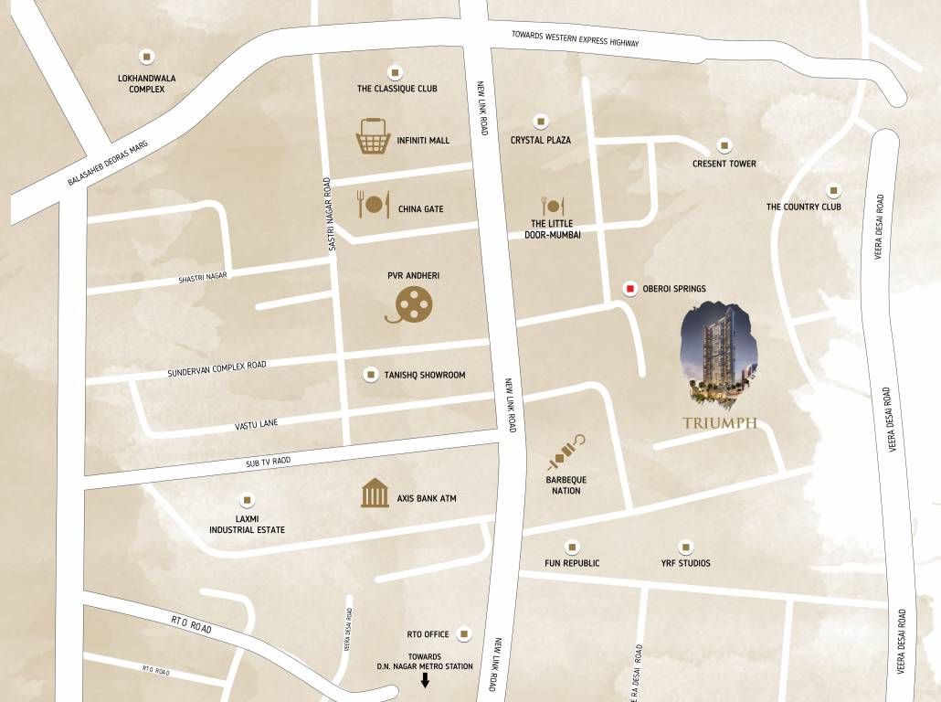 triumph Location Plan