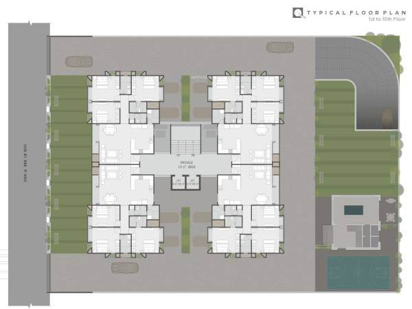 Tower A Cluster Plan one-4-aarna Tower A Cluster Plan