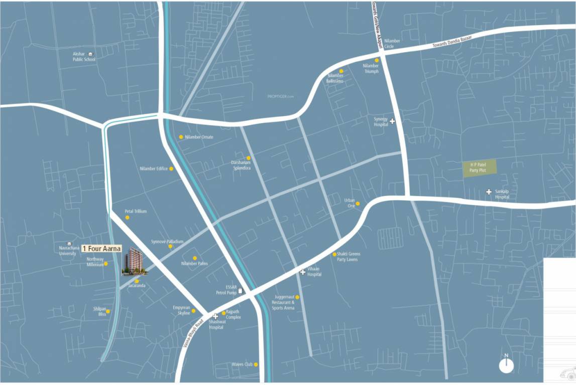 one 4 aarna Location Plan