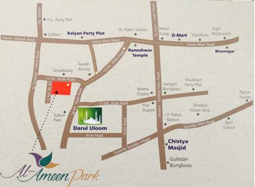 Location Plan al-ameen-park-phase-ii Location Plan