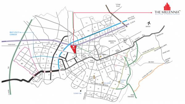  the-millennia Location Plan