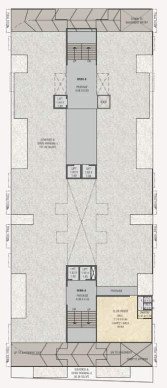 paradise palms Tower A & B Cluster Plan for ground Floor