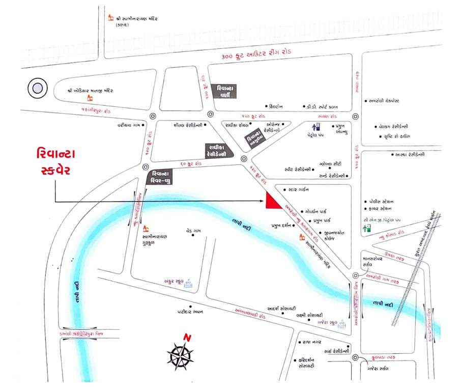  square Location Plan