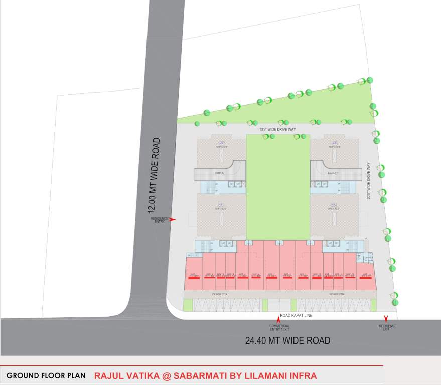  rajul vatika Block A, B, C And D Cluster Plan for ground Floor