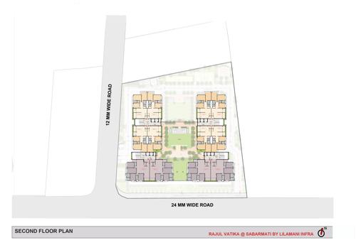  rajul-vatika Block A  To Block D Cluster Plan for 2nd Floor