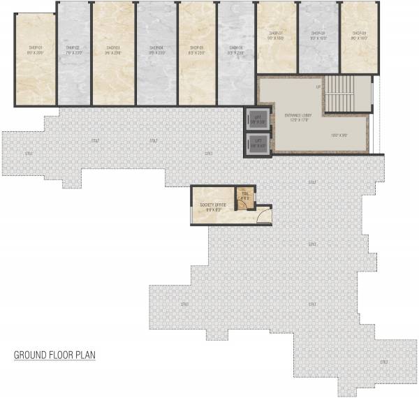  valley Dummy Tower Cluster Plan for ground Floor