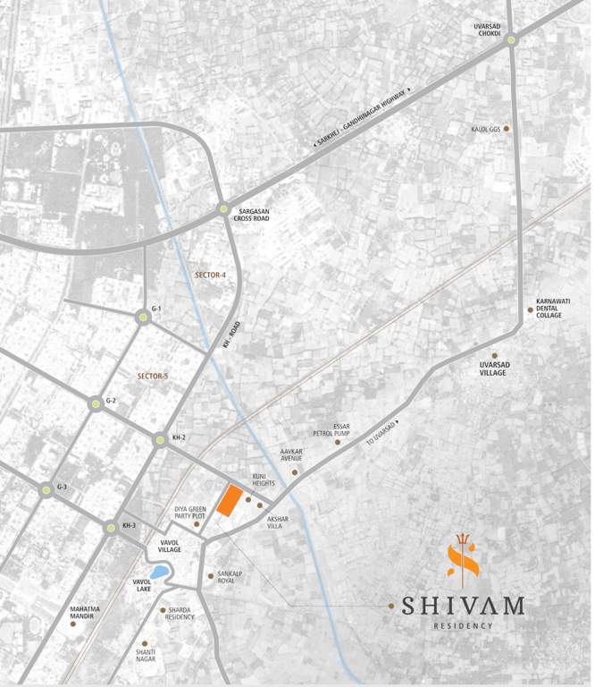  shivam residency Location Plan