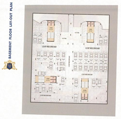  maruti-luxuria Block A, B, C And D Cluster Plan for Basement Floor