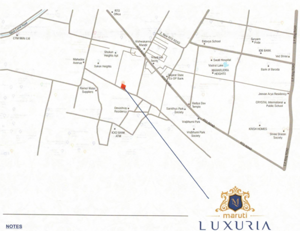  maruti-luxuria Location Plan