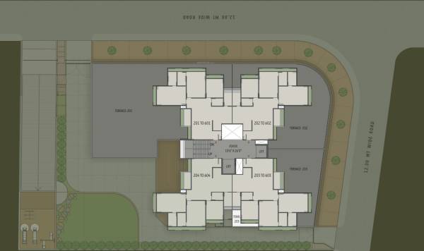  advait Advait Cluster Plan from 2nd to 6th Floor