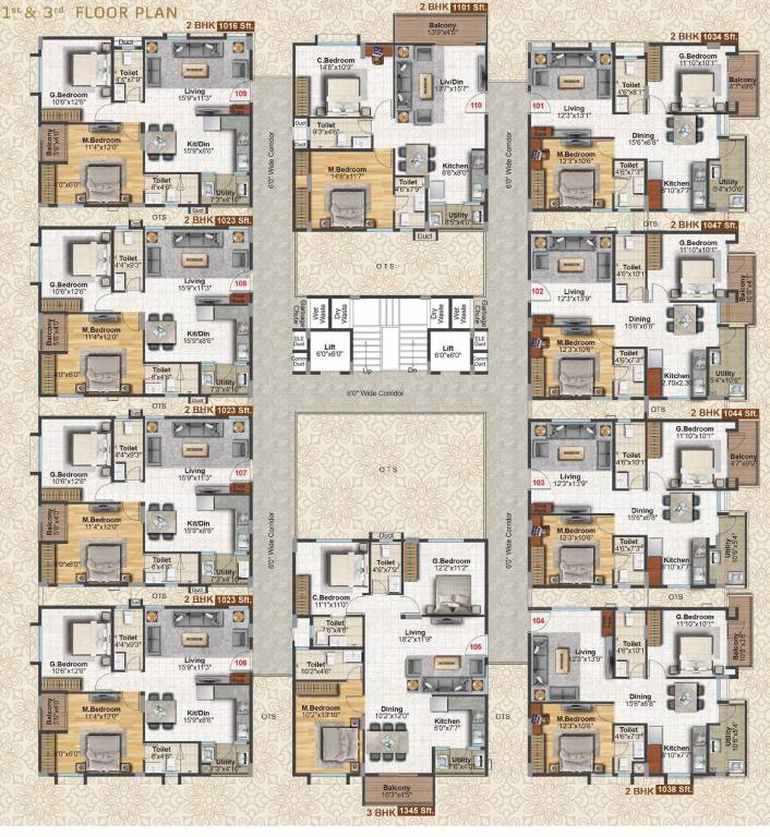  green woods Cluster Plan