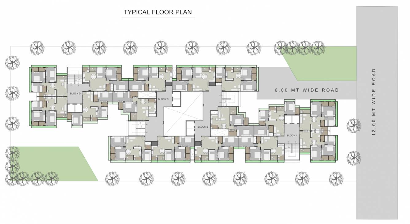  saanvi nirman estella Tower A Cluster Plan from 1st to 10th Floor