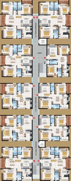  kollaar Block C Cluster Plan from ground to 5th Floor