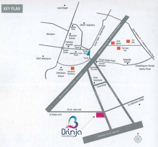  brinja-residency Location Plan