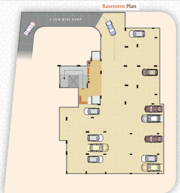  arshad elegance Arshad Elegance Cluster Plan for Basement Floor