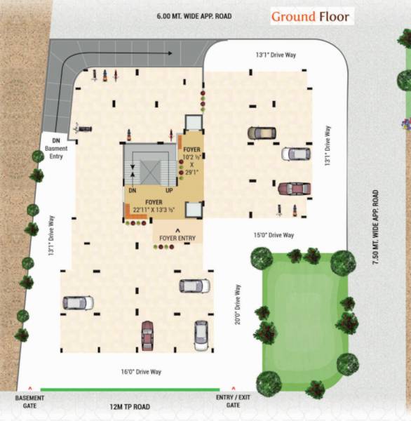  arshad-elegance Arshad Elegance Cluster Plan for ground Floor