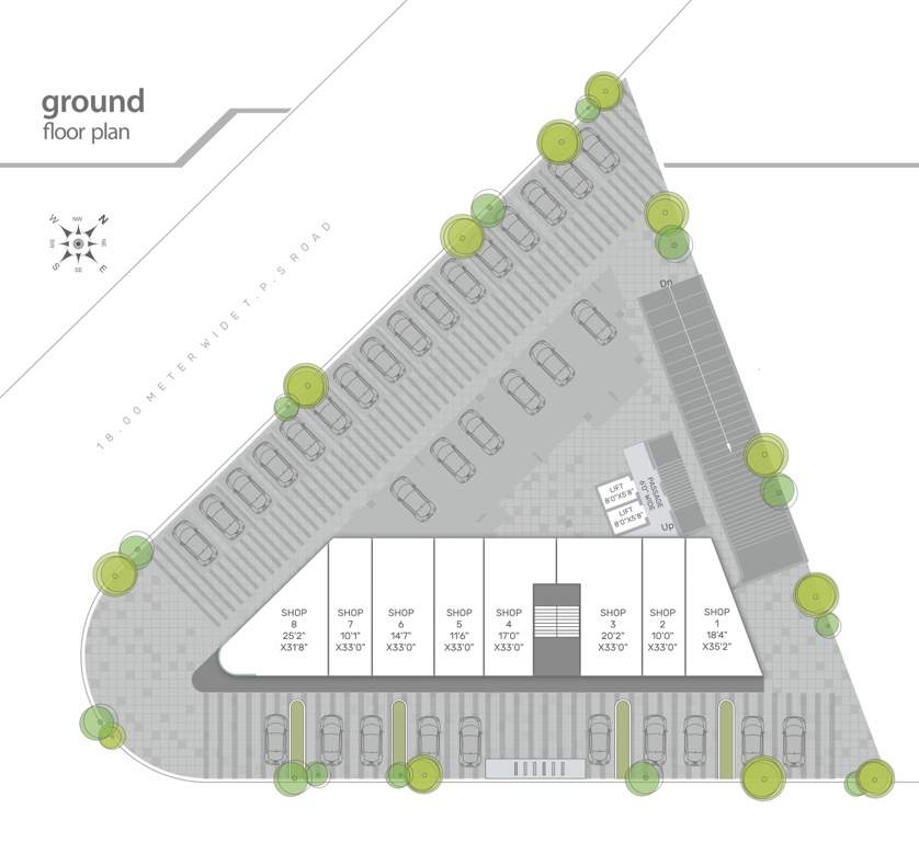  sky heights Tower A Cluster Plan For Ground Floor