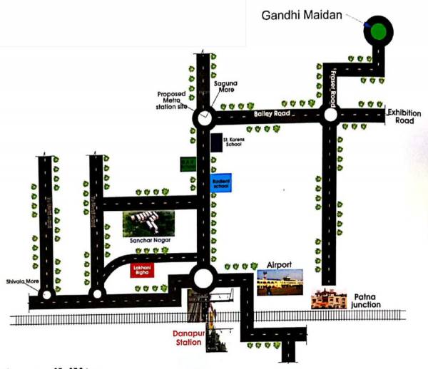  sanchar-nagar Location Plan