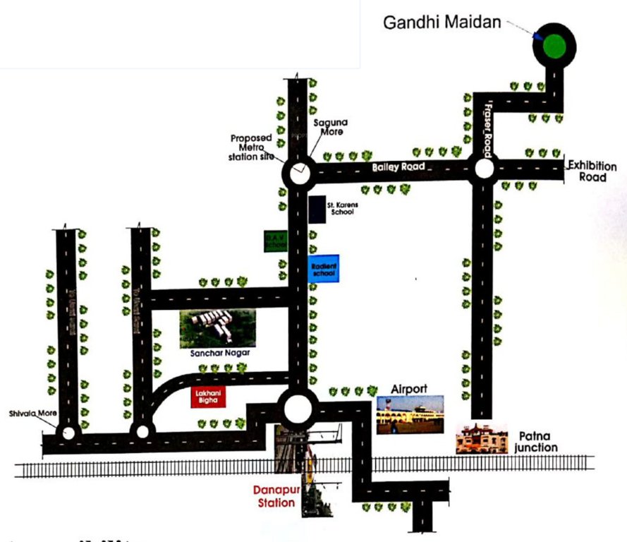  sanchar nagar Location Plan