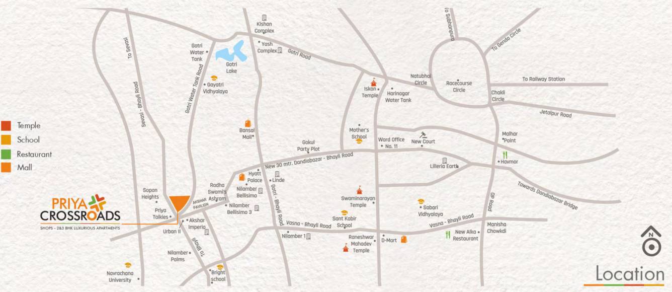  priya crossroads Location Plan
