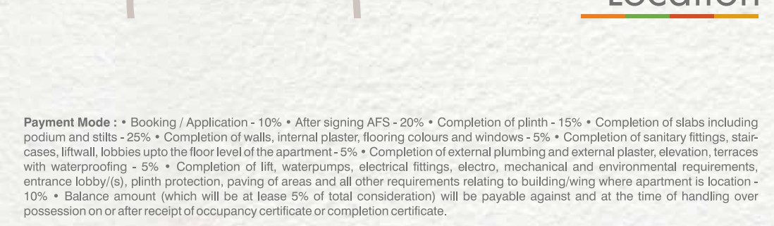 priya-crossroads Construction Linked Payment (CLP) Payment Plan