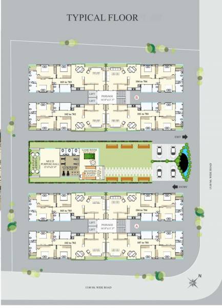  unity-lifestyle Tower A,B Cluster Plan For Typical