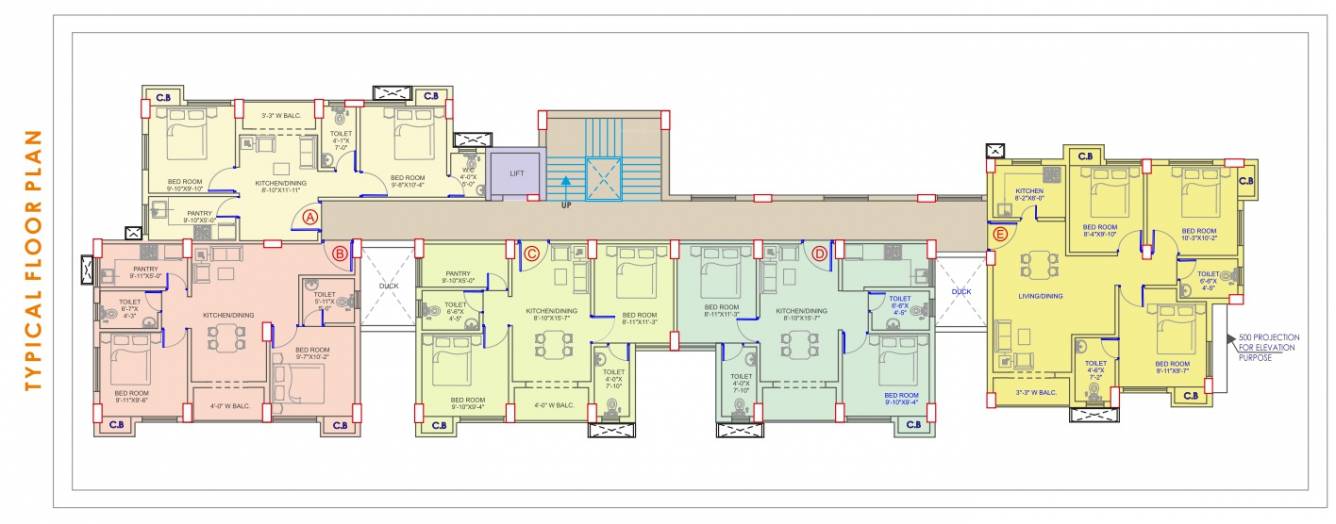  shreevilla Shreevilla Cluster Plan for Typical Floor