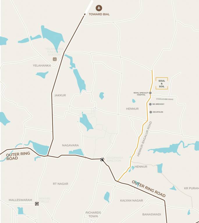  soul and soil bangalore Location Plan