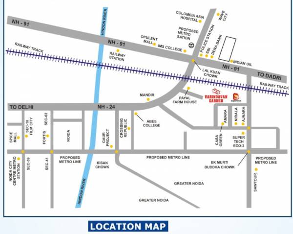  vrindavan-garden Location Plan