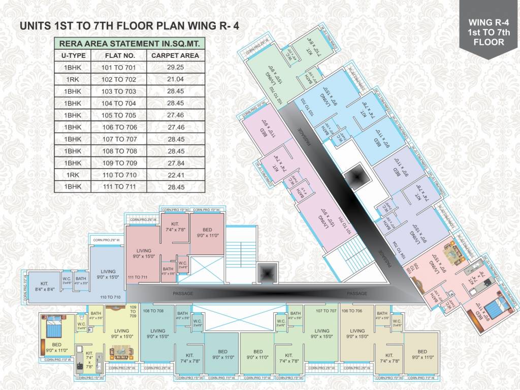 panvelkar prestige Panvelkar Prestige Cluster Plan for Typical Floor