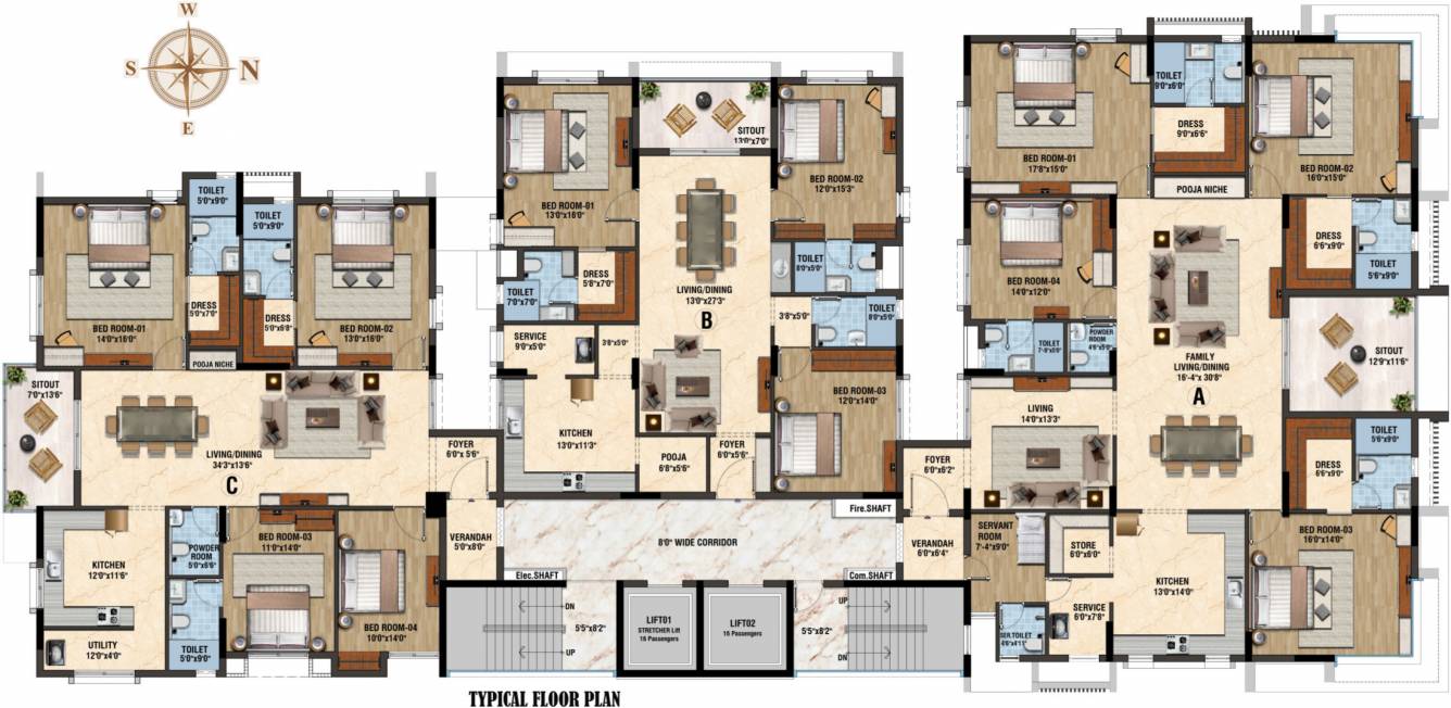  the podium The Podium Cluster Plan