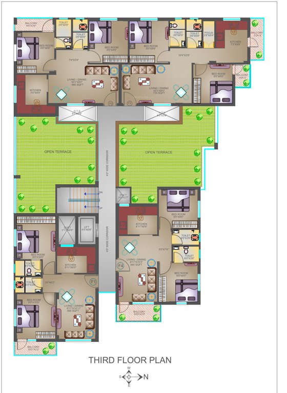  tharakarama Tharakarama Cluster Plan for 3rd Floor