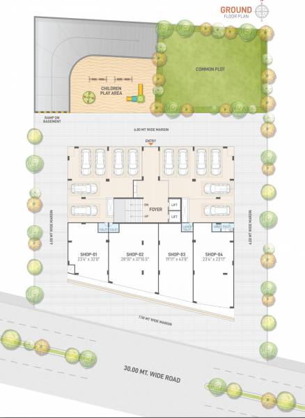  dream-heights Block A Cluster Plan For Ground Floor