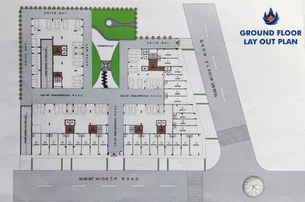  aaradhana-sky Block A,B,C,D Cluster Plan For Ground Floor