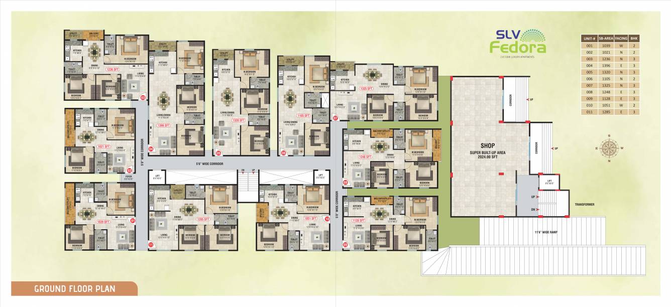  fedora SLV Fedora Cluster Plan for Ground Floor