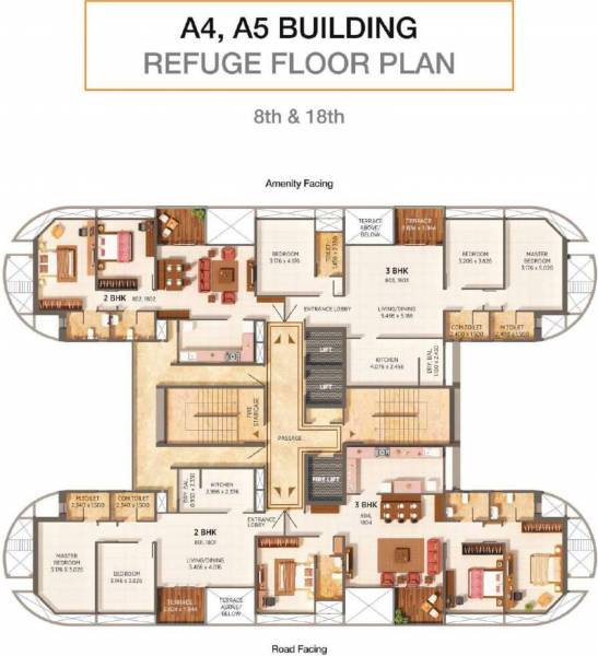  prospera-a3-a4-and-a5 A4, A5 Cluster Plan From 8th To 18th Floor
