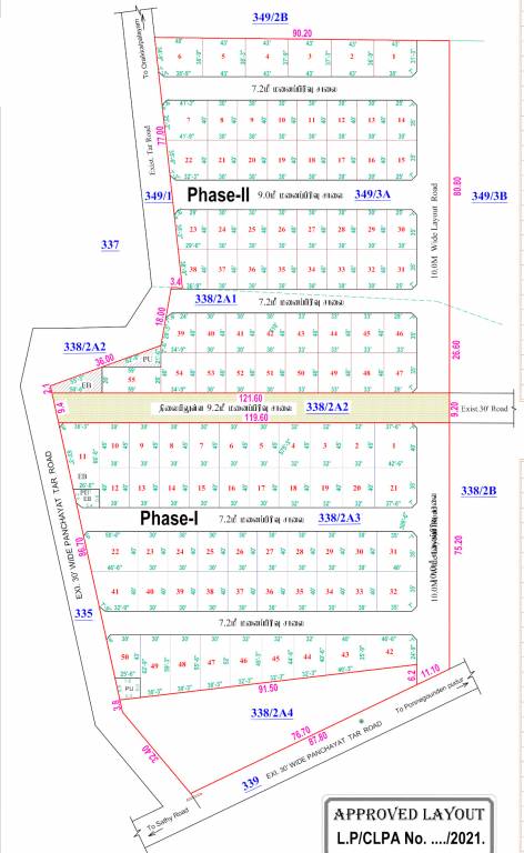 rp north village Layout Plan