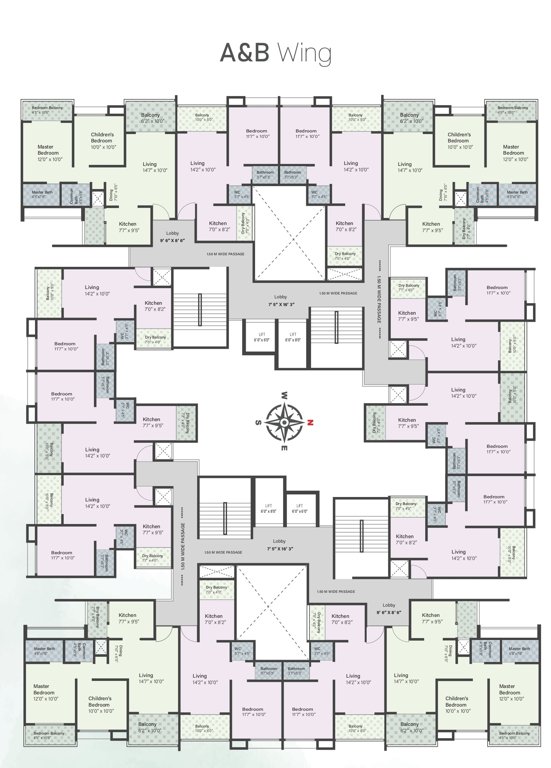  aster park Tower 1 Cluster Plan