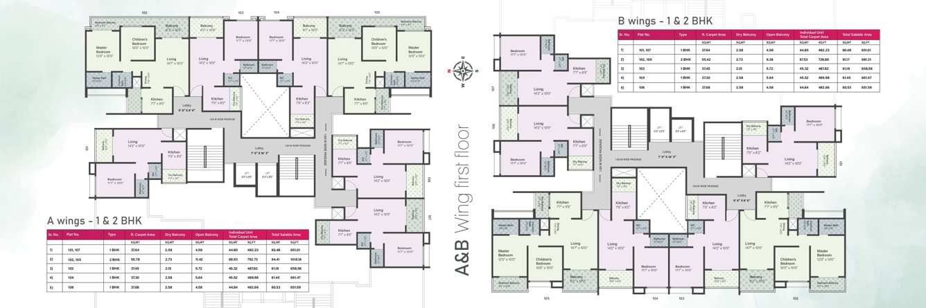  aster park Tower 1 Cluster Plan