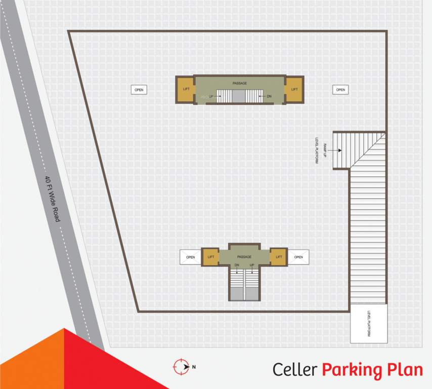  vallabh nivas Wing A And B Cluster Plan for Cellar Parking Plan