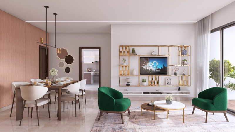  parkwest oak tower 10 Living Area