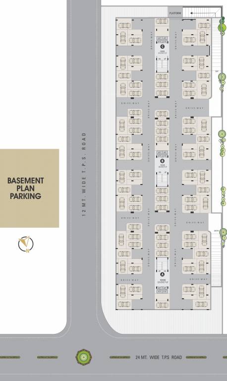  pratham lakeview c ground and one floor C Basement Cluster Plan