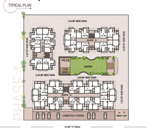  residency Block A Cluster Plan