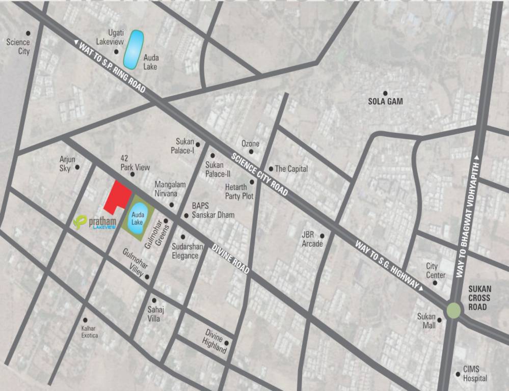  sthapatya pratham lakeview Location Plan